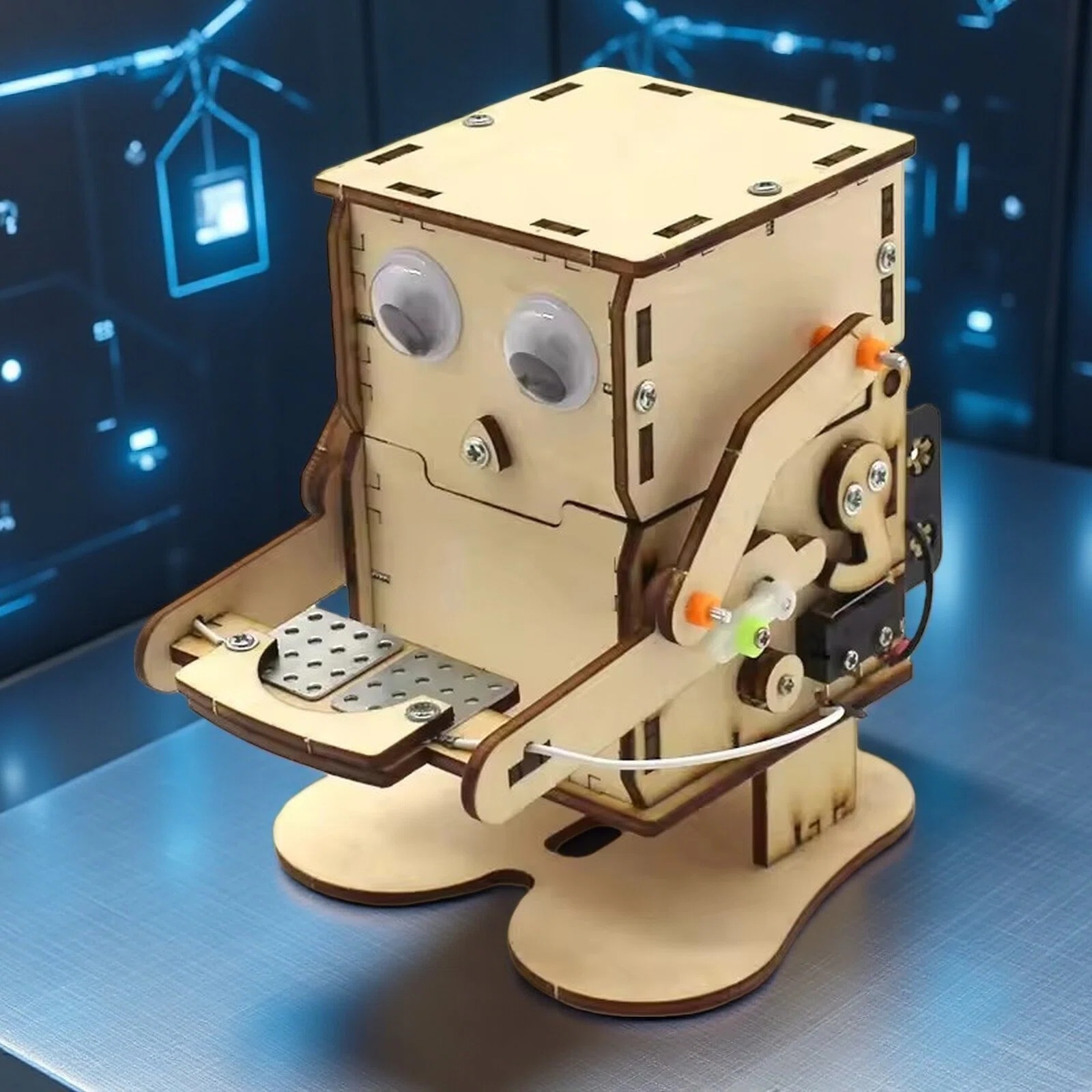 Science Diy Model - Model Robot Pemakan Koin DIY Perakitan