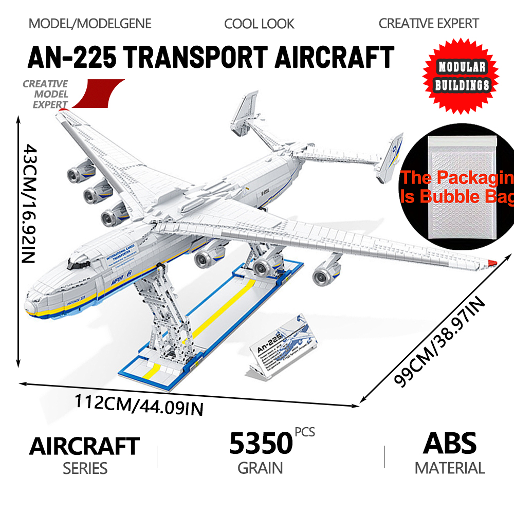 Science Olympiad - AN-225 Model pesawat pengangkut besar blok