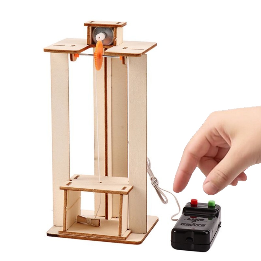 Science Diy Model - Mainan Puzzle Model Lift Listrik DIY