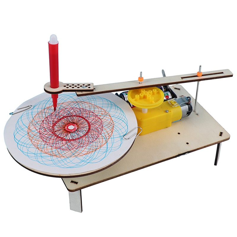 Science Diy Model - 1-3Pcs Mainan Robot Gambar Elektrik Kayu