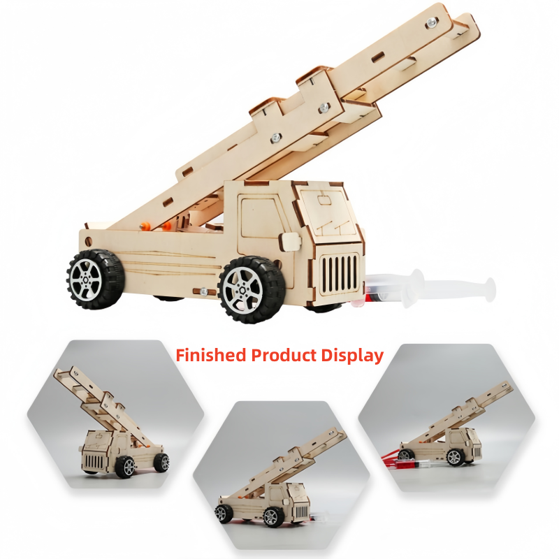 Science Diy Model - Kit Model Truk Pemadam Kebakaran Tangga