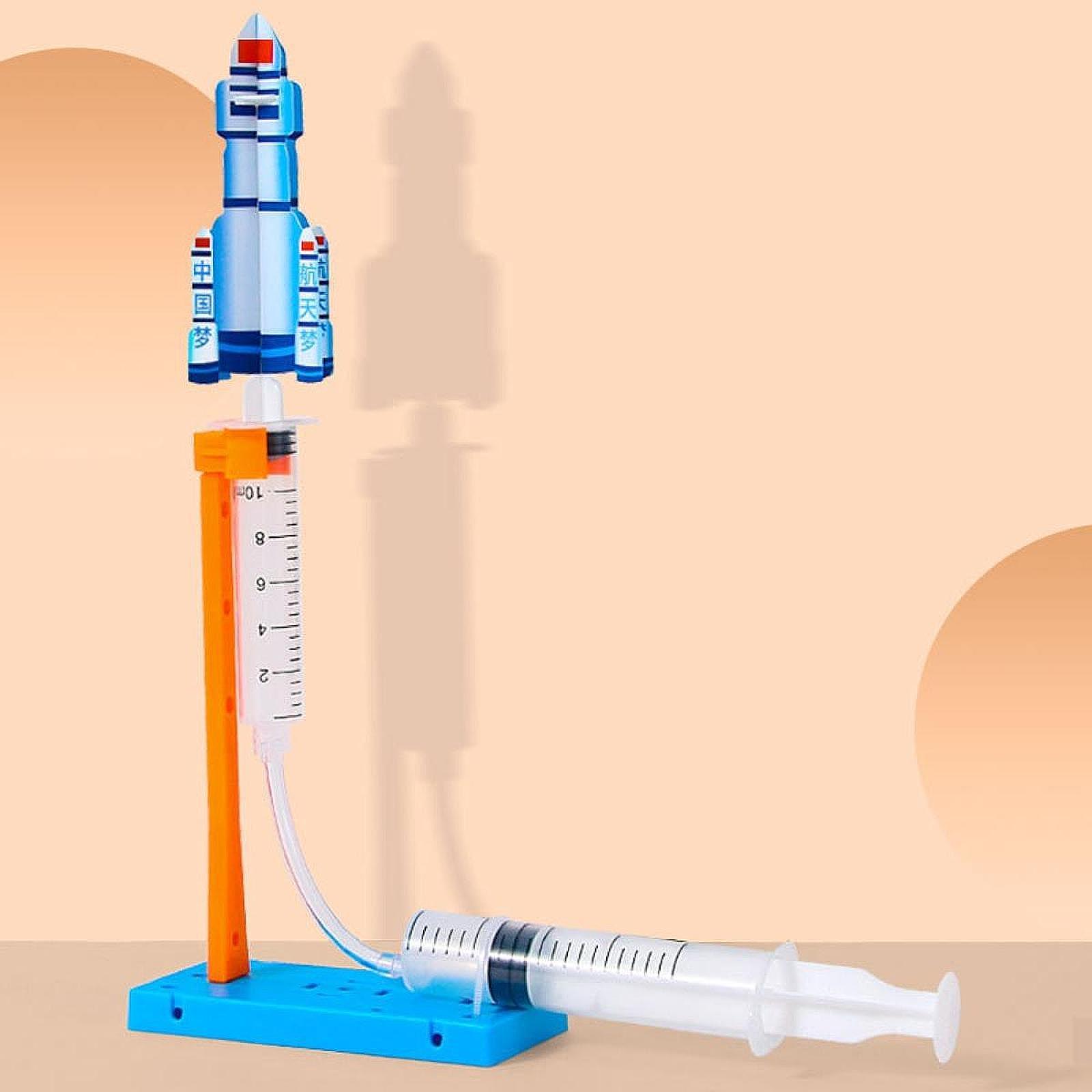 Science Project Toys Making - Mainan Model Roket DIY 3D yang
