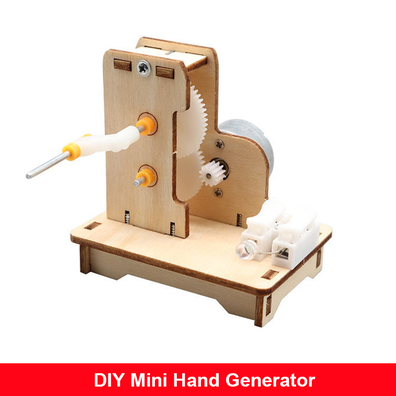Generator tangan Mini DIY, Kit - Science Diy Model ulasan dan harga