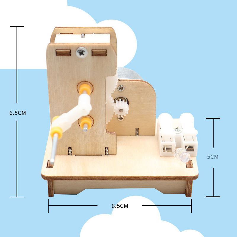 Generator tangan Mini DIY, Kit - Science Diy Model ulasan dan harga