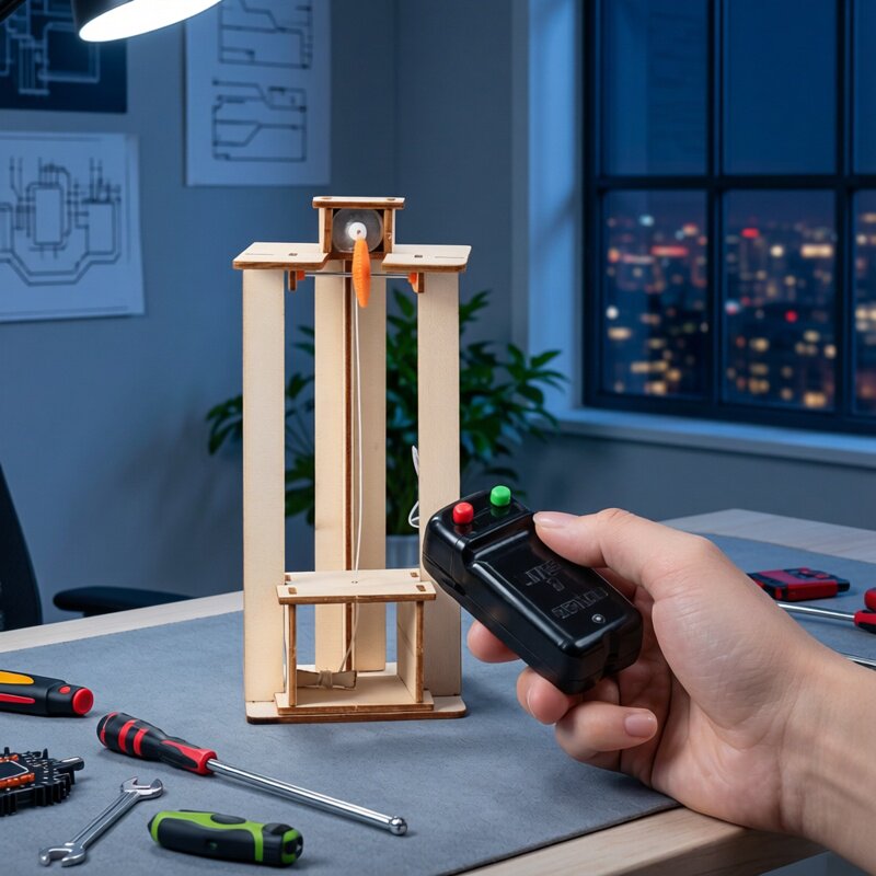 Mainan Puzzle Model Lift Listr - Science Diy Model ulasan dan harga